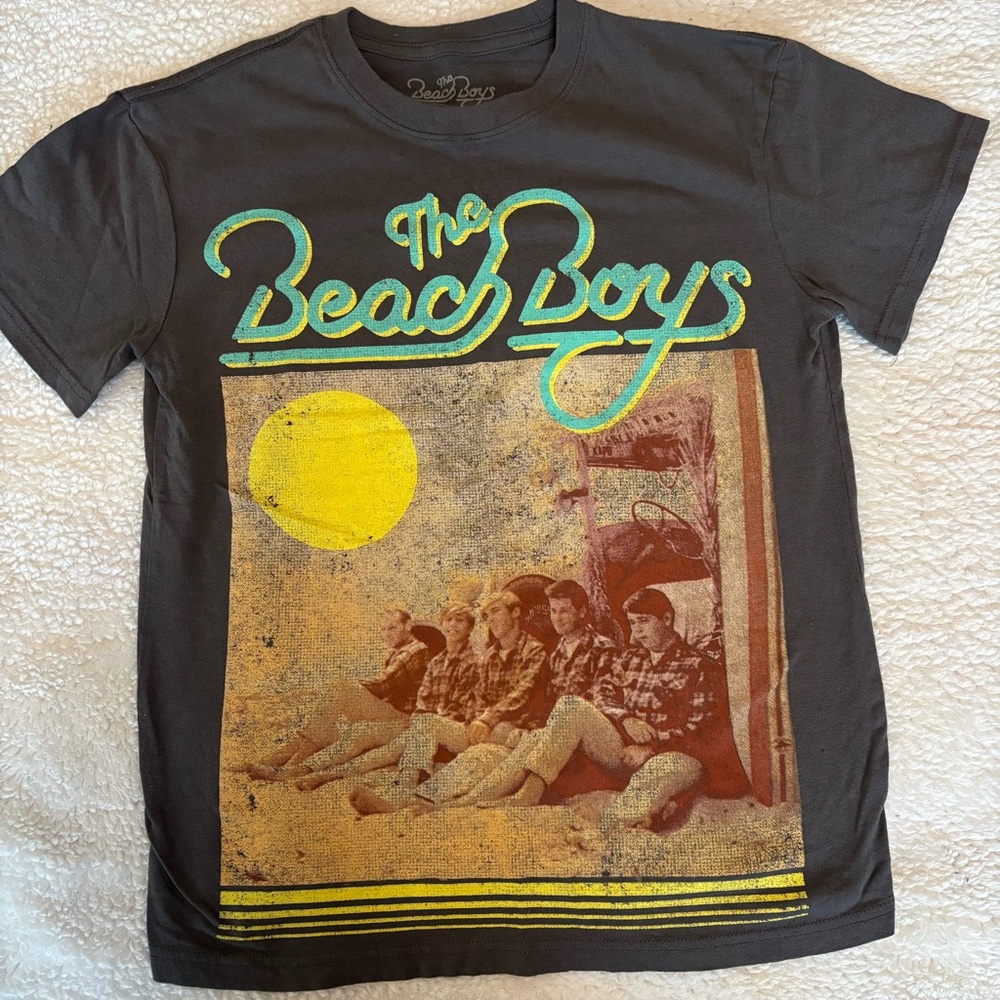 Black and Yellow Short Sleeve Tee with Graphic